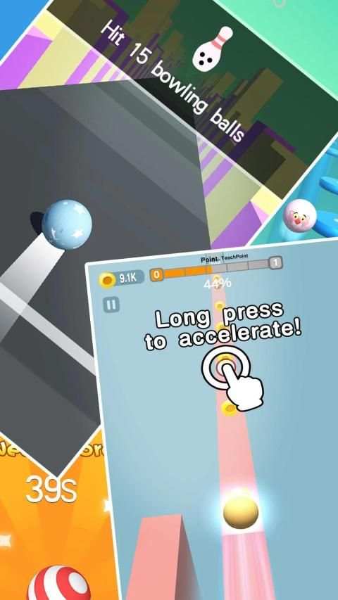 Crazy Ball 3D स्क्रीनशॉट 1