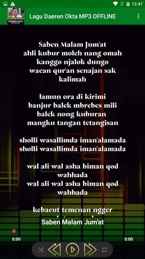 Lagu Daeren Okta MP3 OFFLINE screenshot 3