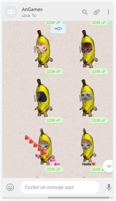 * Gato Banana Stickers WAStickerApps screenshot 1
