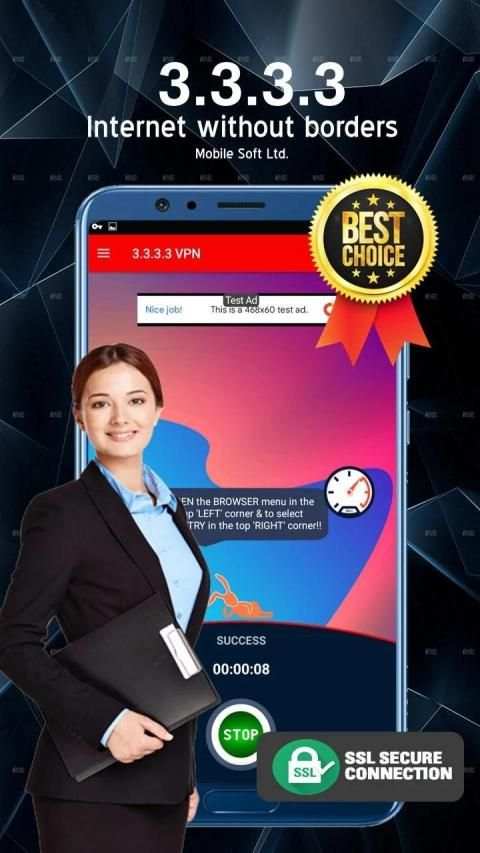 3.3.3.3 VPN - Free VPN, Faster & Safer Internet screenshot 5