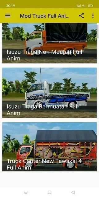 Mod Bussid Truck Full Animasi screenshot 2