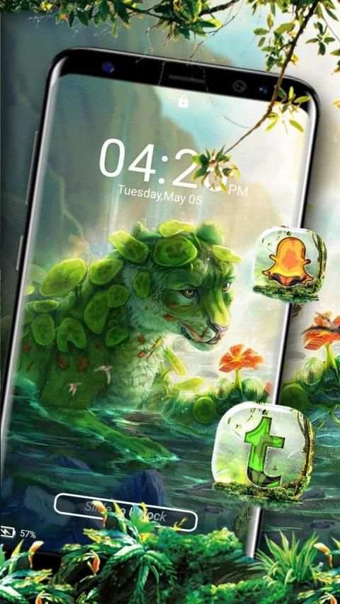 Wonderland Tigress Launcher Theme स्क्रीनशॉट 2