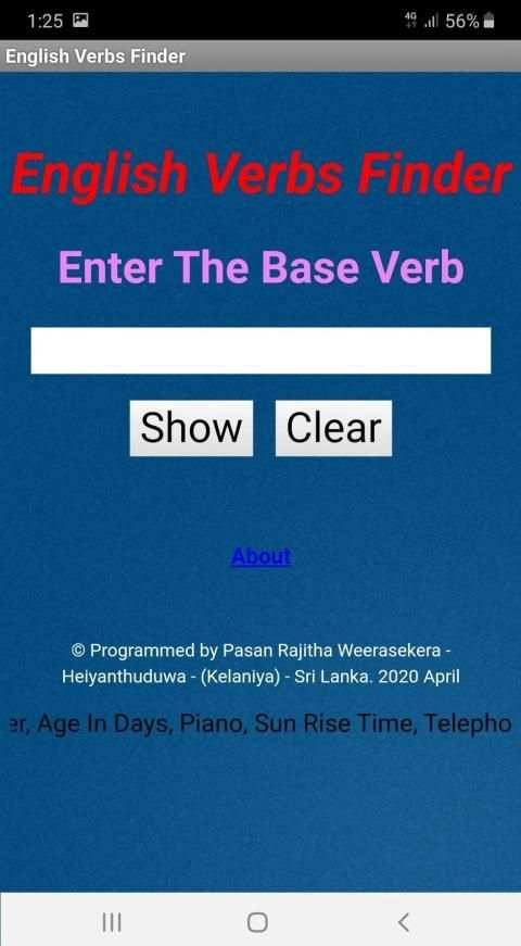 English Verbs Finder screenshot 4