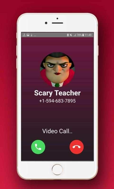 Scary Teacher 3D™ Call You - Fake video call Prank स्क्रीनशॉट 3