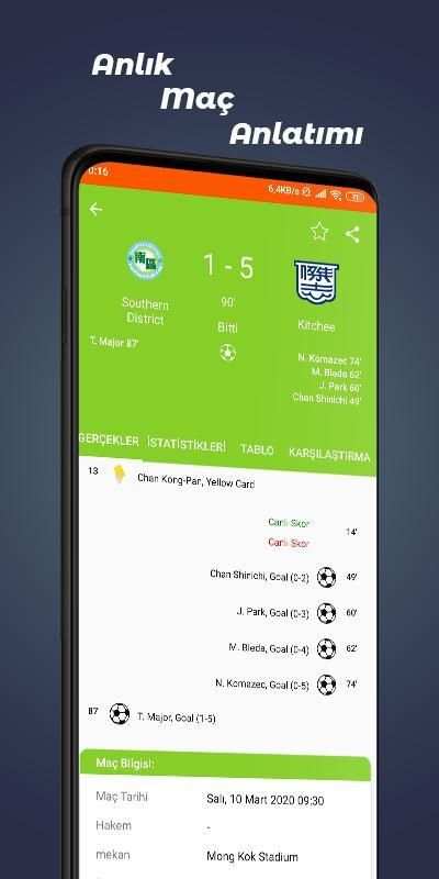 Canlı Skor - Dünya Ligleri screenshot 4