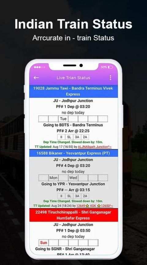 Live Rail Enquiry - PNR Status, Live Train Status स्क्रीनशॉट 2