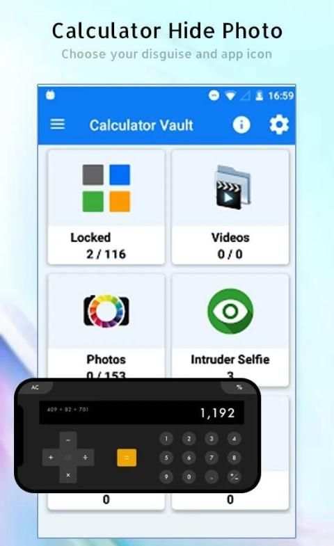Calculator Lock - Hide Photos & Videos Locker screenshot 2