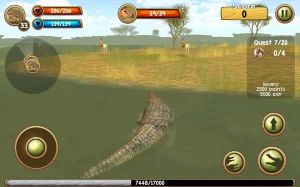 Wild Crocodile Simulator 3D स्क्रीनशॉट 1