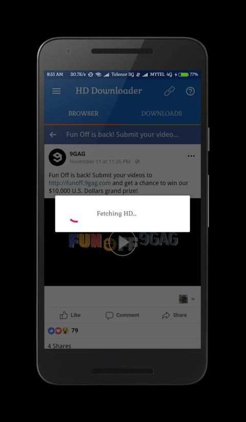 HD Video Downloader For Facebook स्क्रीनशॉट 4