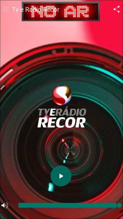 TV e Radio Recor स्क्रीनशॉट 1