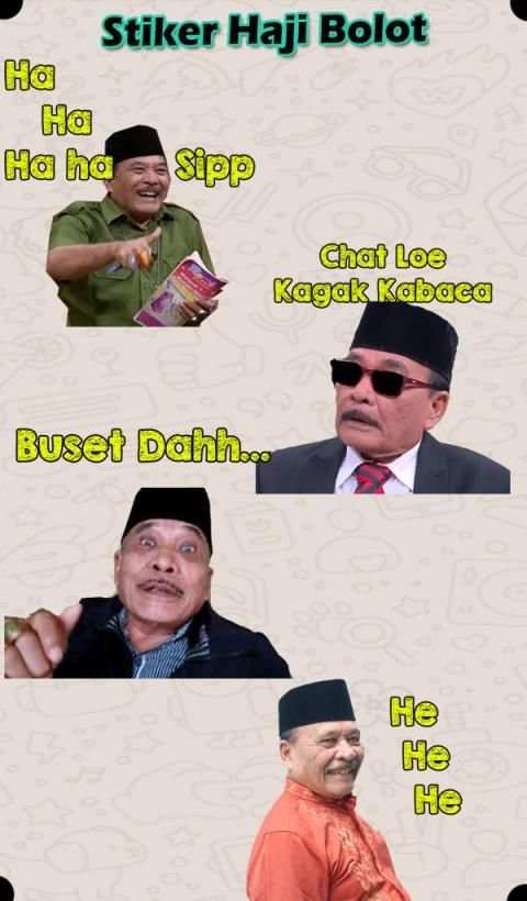 Stiker Haji Bolot - WAStickersApp screenshot 2