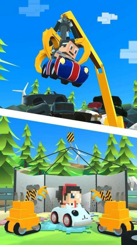 Blocky Racer - Endless Racing स्क्रीनशॉट 11