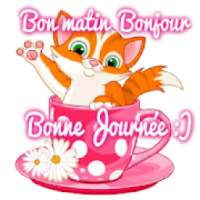 Autocollants Bonjour et Bonsoir WAStickerApp on 9Apps