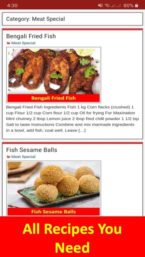 Recipes - All Recipes स्क्रीनशॉट 2