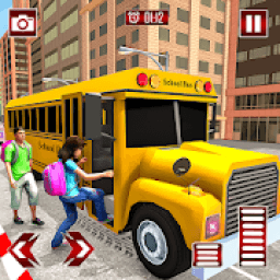 City Coach School Bus Simulator आइकन
