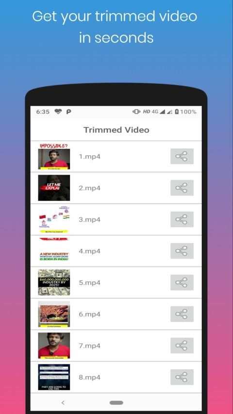 Video Splitter - Trimmer स्क्रीनशॉट 3