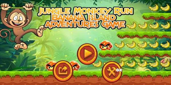 *Jungle Monkey Run: Banana Island Adventures Game screenshot 8