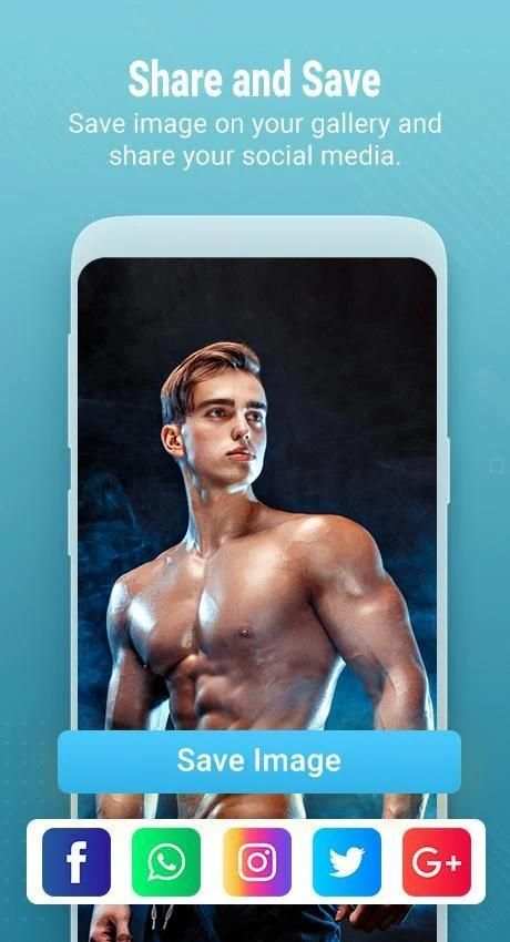 Six Pack Abs Photo Editor : Man Abs Editor स्क्रीनशॉट 1