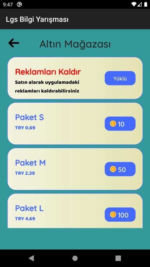 Lgs Tüm Dersler Bilgi Yarışması 8. Sınıf testleri screenshot 13