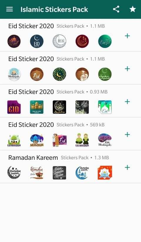 Islamic WA Stickers Pack 2020 | Eid Mubarak screenshot 6
