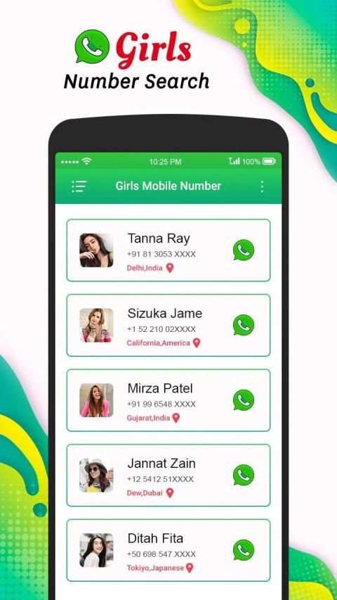 Girls Mobile Number Friend Search Simulator स्क्रीनशॉट 4