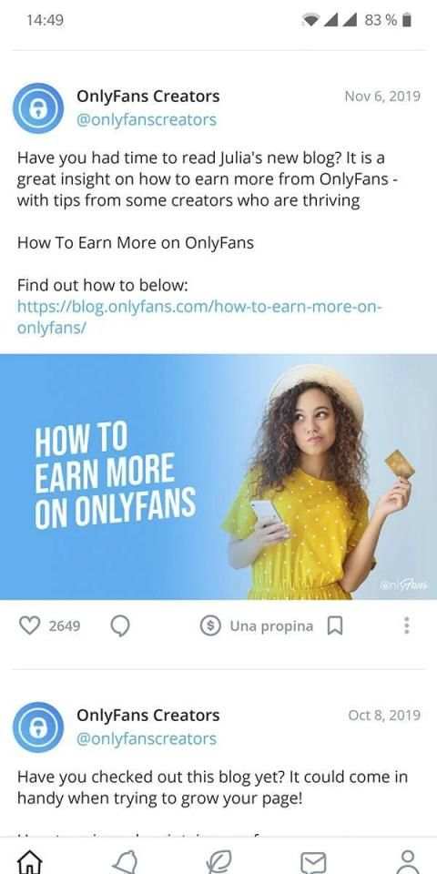 OnlyFans स्क्रीनशॉट 5