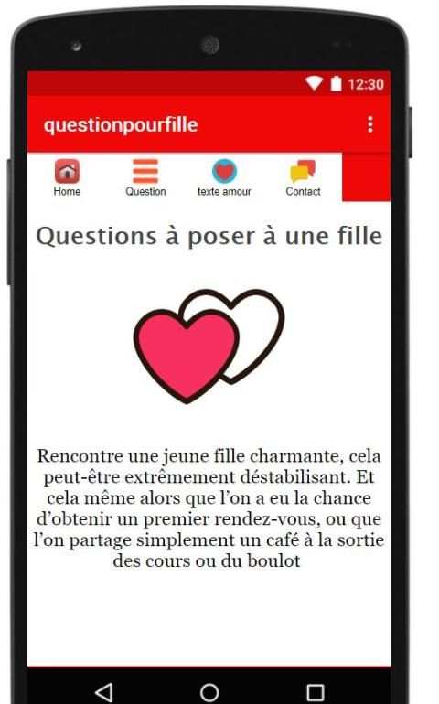 Romatique question à poser à une fille 2 تصوير الشاشة