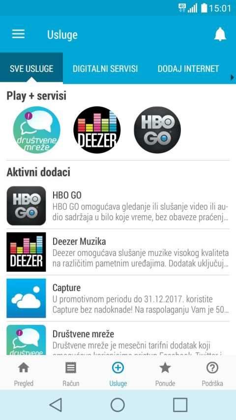 Moj Telenor screenshot 2