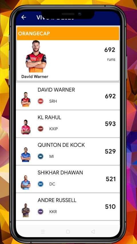 IPL 2020 Schedule - Teams, Live cricket scores स्क्रीनशॉट 3