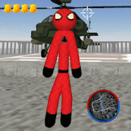 Stickman Spider Rope Hero Gangsters City आइकन