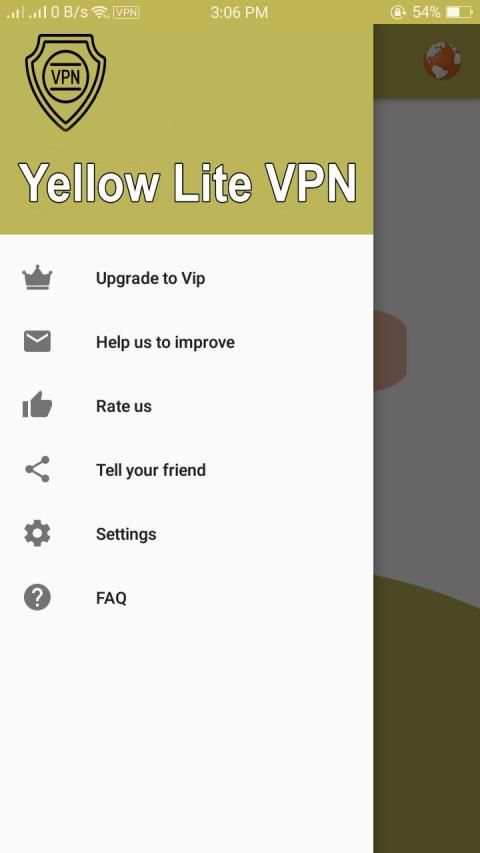 Yellow Lite VPN - Fast & Easy VPN screenshot 5