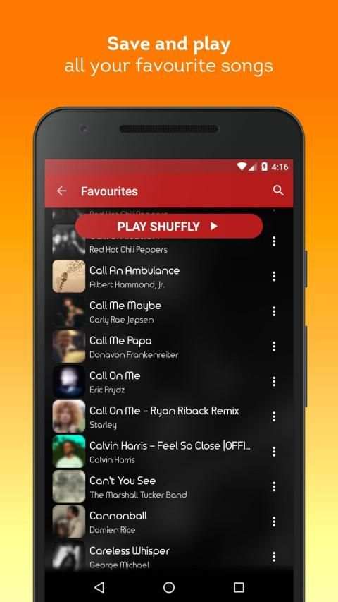 Shuffly Music - Song Streaming Player स्क्रीनशॉट 6