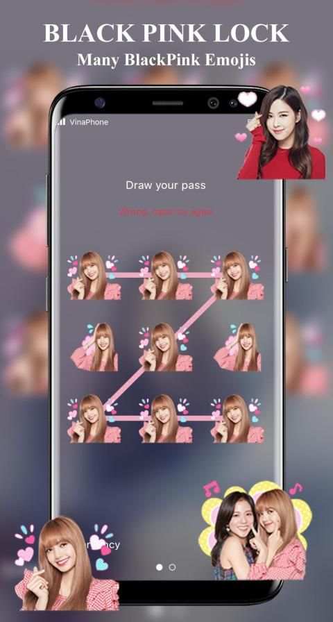 BlackPink Pattern Lock Screen: BlackPink Wallpaper स्क्रीनशॉट 3
