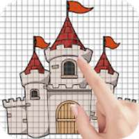 Fantasy Castles Color by Number - Pixel Art Game
