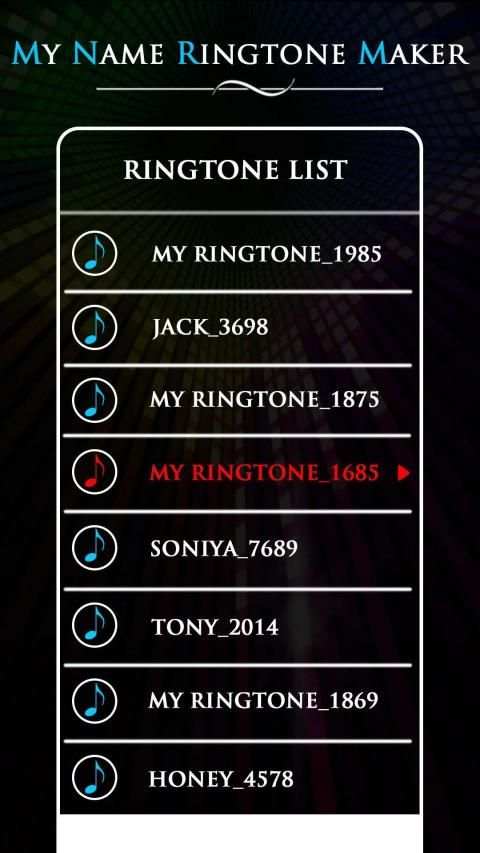 My Name Ringtone - Name Ringtone Maker स्क्रीनशॉट 1