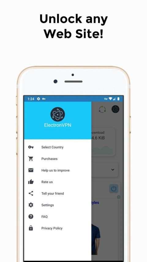 Electron VPN - Fast Secured Unlimited VPN WiFi screenshot 2