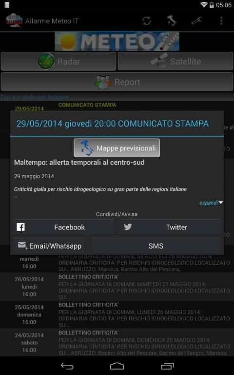 Allarme Meteo IT screenshot 10