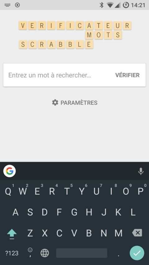 Verificateur Mots SCRABBLE screenshot 1