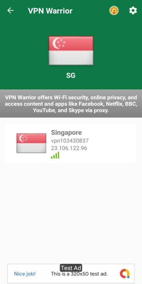VPN Warrior Lite screenshot 3