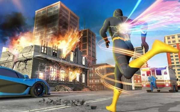 Real Speed Robot Hero Rescue Games स्क्रीनशॉट 5