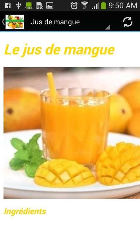 Les jus de fruits naturels screenshot 2
