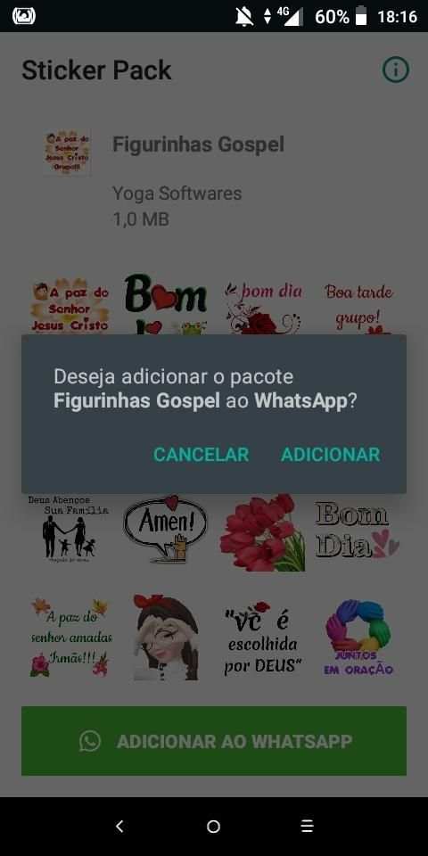 Figurinhas Gospel - WAStickerApps screenshot 1
