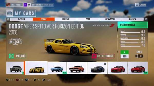 Forza Horizon & MotorCar Car Tracker स्क्रीनशॉट 3