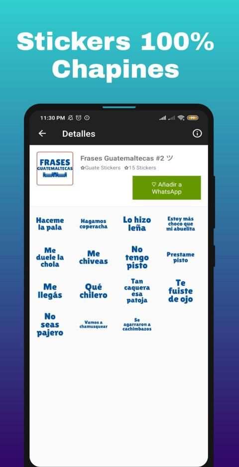 Guate Stickers | Stickers Chapines para WhatsApp screenshot 4