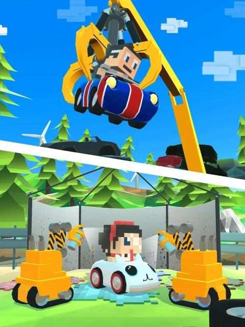Blocky Racer - Endless Racing screenshot 6