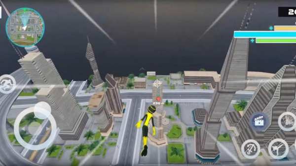 Spider Stickman Rope Hero 2 - Gangstar Crime City स्क्रीनशॉट 2