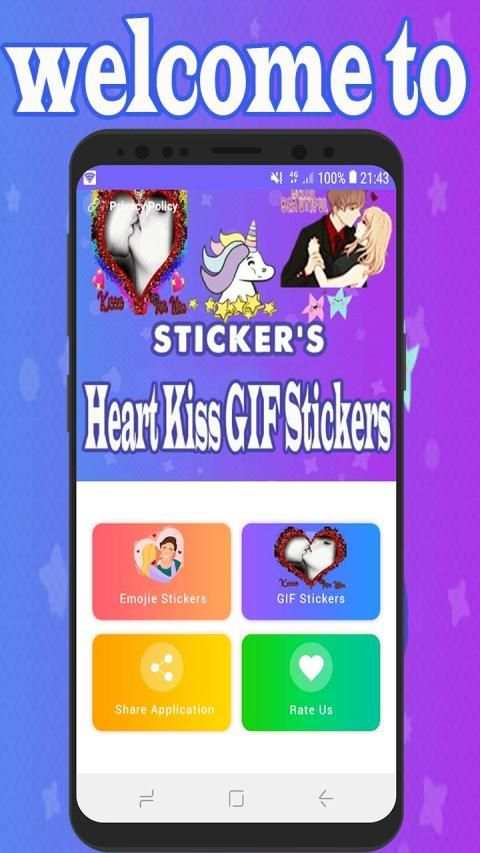 Kiss GIF Stickers For WhatsApp 2020 WAStickerApps screenshot 8