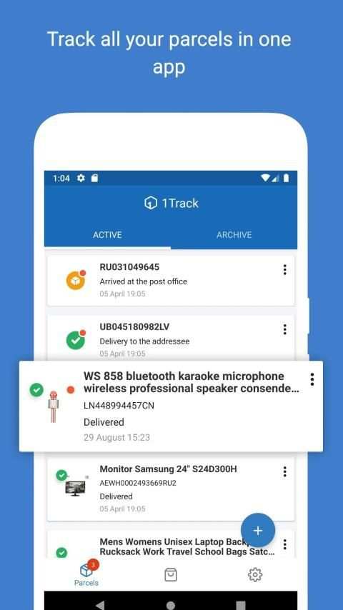 Track your packages - 1Track screenshot 5