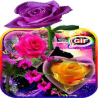 Love Roses Stickers For WhatsApp - Kiss GIF