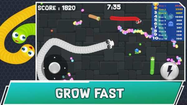 Angry Crawler Worm : Play snake game classic स्क्रीनशॉट 4